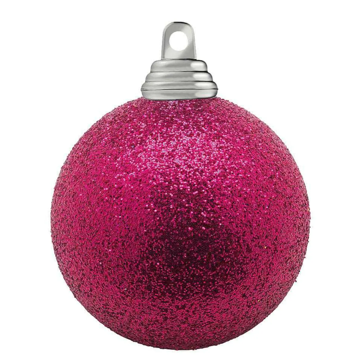 Bolas De Navidad>DecoWoerner Bolas De Navidad De Plástico Con Purpurina En Color , 6 Cm Ø - 6 Piezas rosa