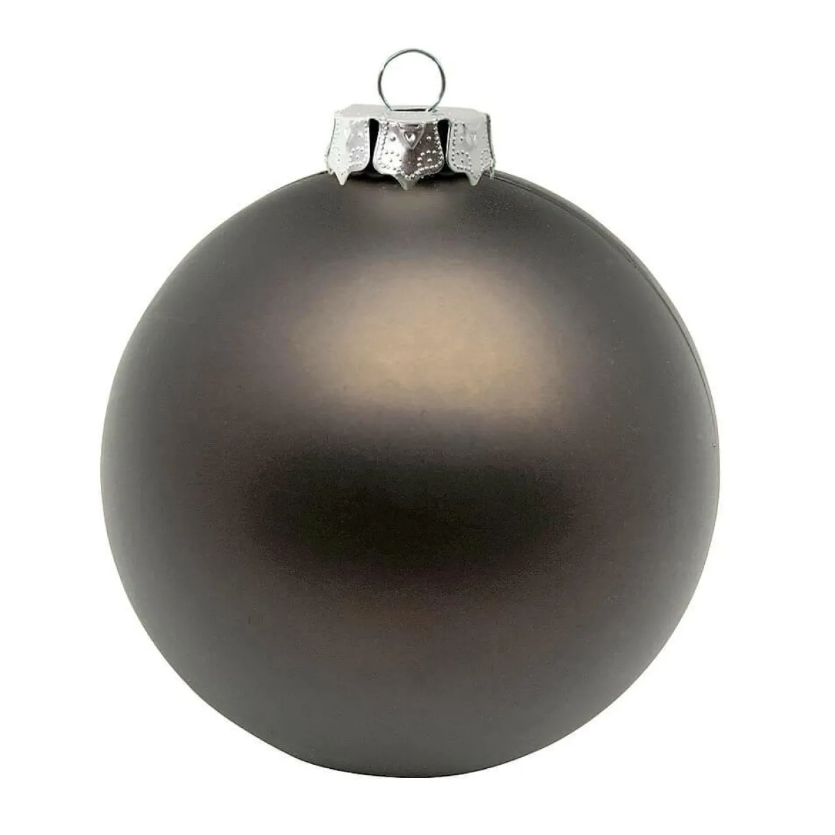 Bolas De Navidad>DecoWoerner Bolas De Navidad De Plástico Sin Costura, Mate Ø 10 Cm marrón