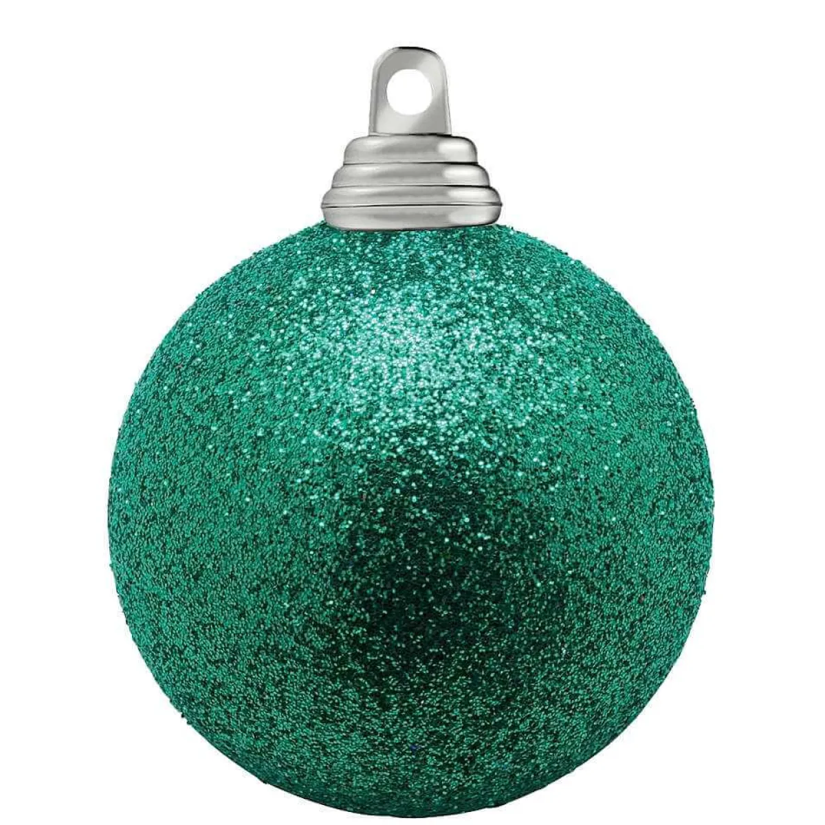 Bolas De Navidad>DecoWoerner Bolas De Navidad De Purpurina En Plástico Agua, 6 Cm Ø - 6 Piezas verde