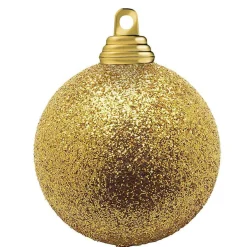 Bolas De Navidad>DecoWoerner Bolas De Navidad De Purpurina En Plástico Dorado Oscuro, 6 Cm Ø - 6 Piezas oro