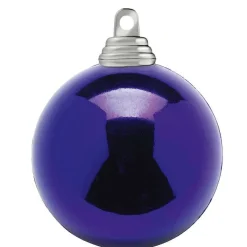 Bolas De Navidad>DecoWoerner Bolas De Navidad Púrpura, Brillantes, De Plástico Ignífugo, De 6 Cm De Diámetro - 24 Unidades. violeta