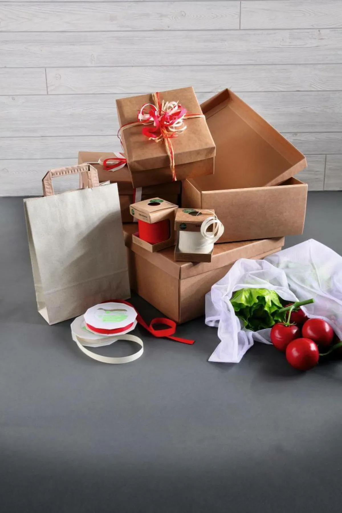 Bolsas De Regalo Y Bolsas Portátiles|Go Green - Envoltorio Para Regalo Ecológico>DecoWoerner Bolsa De Mano Ecológica De Papel De Hierba De 22 X 30 Cm marrón