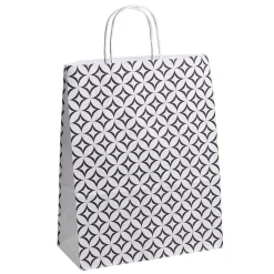 Bolsas De Regalo Y Bolsas Portátiles>DecoWoerner Bolsa De Papel "Adorno" 28 X 22 X 10 Cm negro