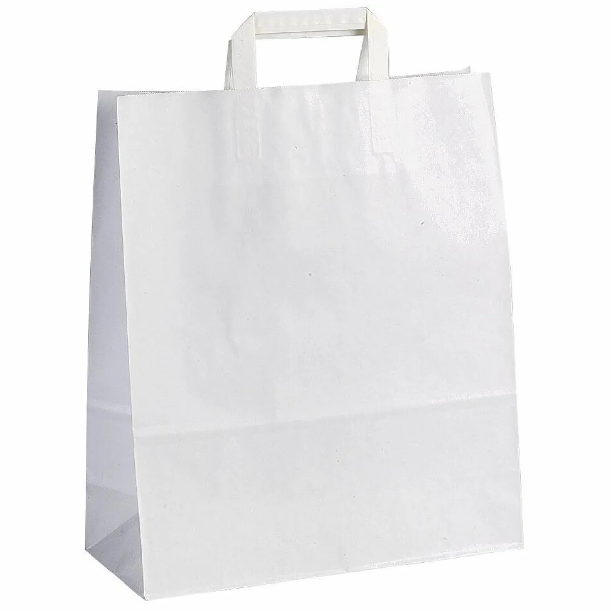 Bolsas De Regalo Y Bolsas Portátiles>DecoWoerner Bolsa De Papel, Blanca, Tamaño 3: 42 X 32 + 14 Cm blanco
