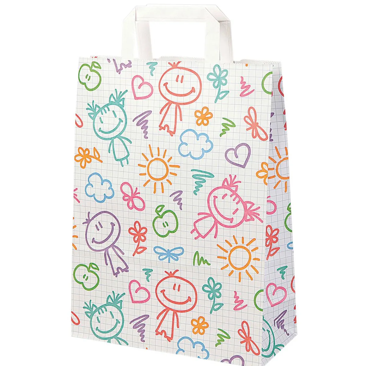 Bolsas De Regalo Y Bolsas Portátiles|Decoración Temática>DecoWoerner Bolsa De Papel "Feliz", 26 X 35 X 11 Cm multicolor