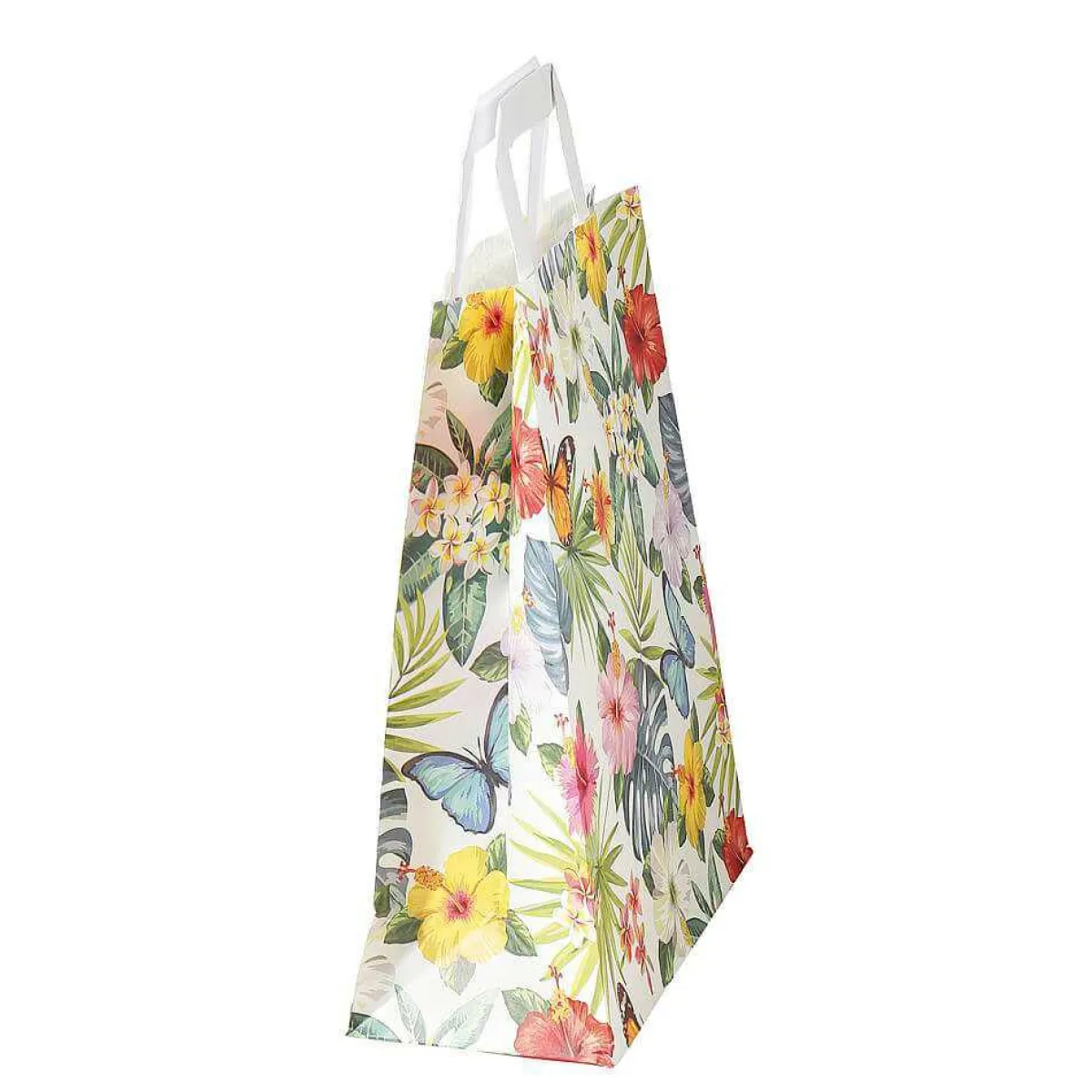 Bolsas De Regalo Y Bolsas Portátiles>DecoWoerner Bolsa De Papel Kraft "Tropical" 35 X 26 X 12 Cm multicolor