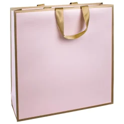Bolsas De Regalo Y Bolsas Portátiles>DecoWoerner Bolsa De Papel "Metálica" 35 X 35 X 13 Cm Y Oro 10 Piezas rosa