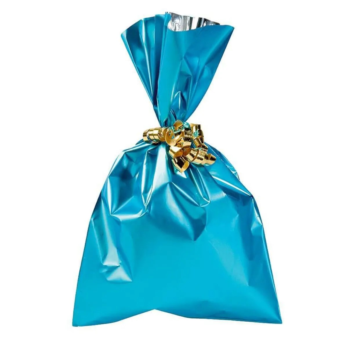 Bolsitas Con Cordón>DecoWoerner Bolsa De Regalo, Mate, Color Claro, 15 X 25 Cm azul