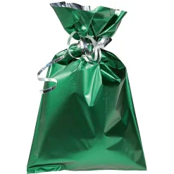 Bolsitas Con Cordón>DecoWoerner Bolsa De Regalo, Tono Mate, Color Oscuro, 20 X 35 Cm verde