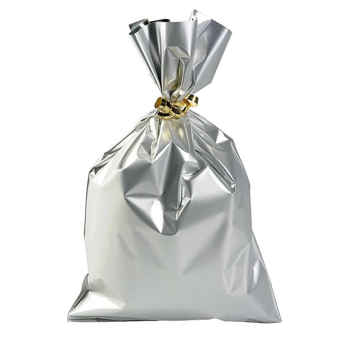 Bolsitas Con Cordón>DecoWoerner Bolsa De Regalos, Mate, Color , 20 X 35 Cm plata