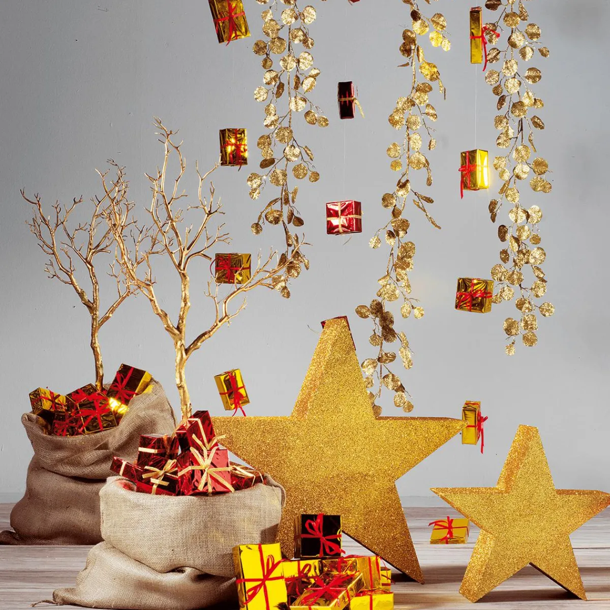 Decoración De Otoño>DecoWoerner Bolsa De Yute Longitud 80 Cm, 5 Piezas marrón