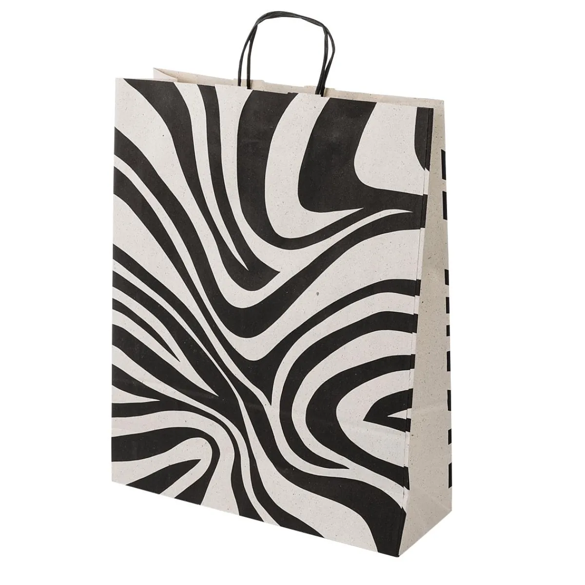 Go Green - Envoltorio Para Regalo Ecológico|Bolsas De Regalo Y Bolsas Portátiles>DecoWoerner Bolsas De Regalo Ecológicas Con Patrón De Cebra 50 Piezas 12 X 26 X 34 Cm