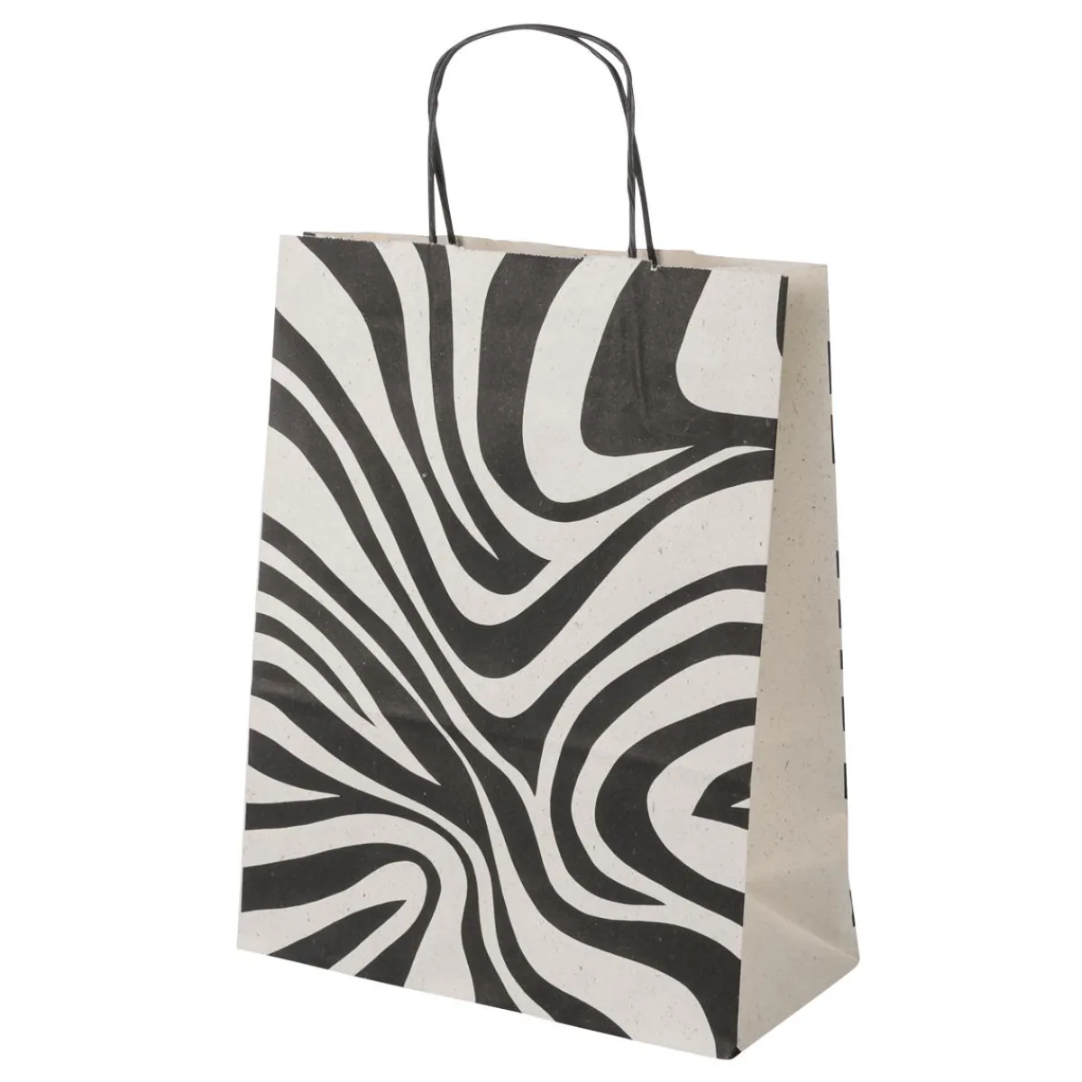 Go Green - Envoltorio Para Regalo Ecológico|Bolsas De Regalo Y Bolsas Portátiles>DecoWoerner Bolsas De Regalo Ecológicas Con Patrón De Cebra 50 Piezas 12 X 26 X 34 Cm
