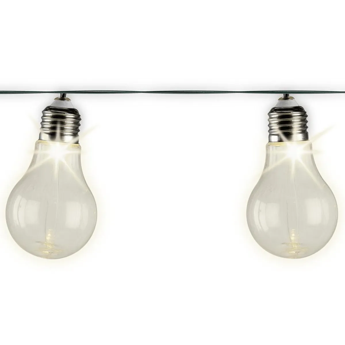 Luz Decorativa|Decoración Temática>DecoWoerner Bombillas Solares Cadena De Luces LED 450 Cm transparente