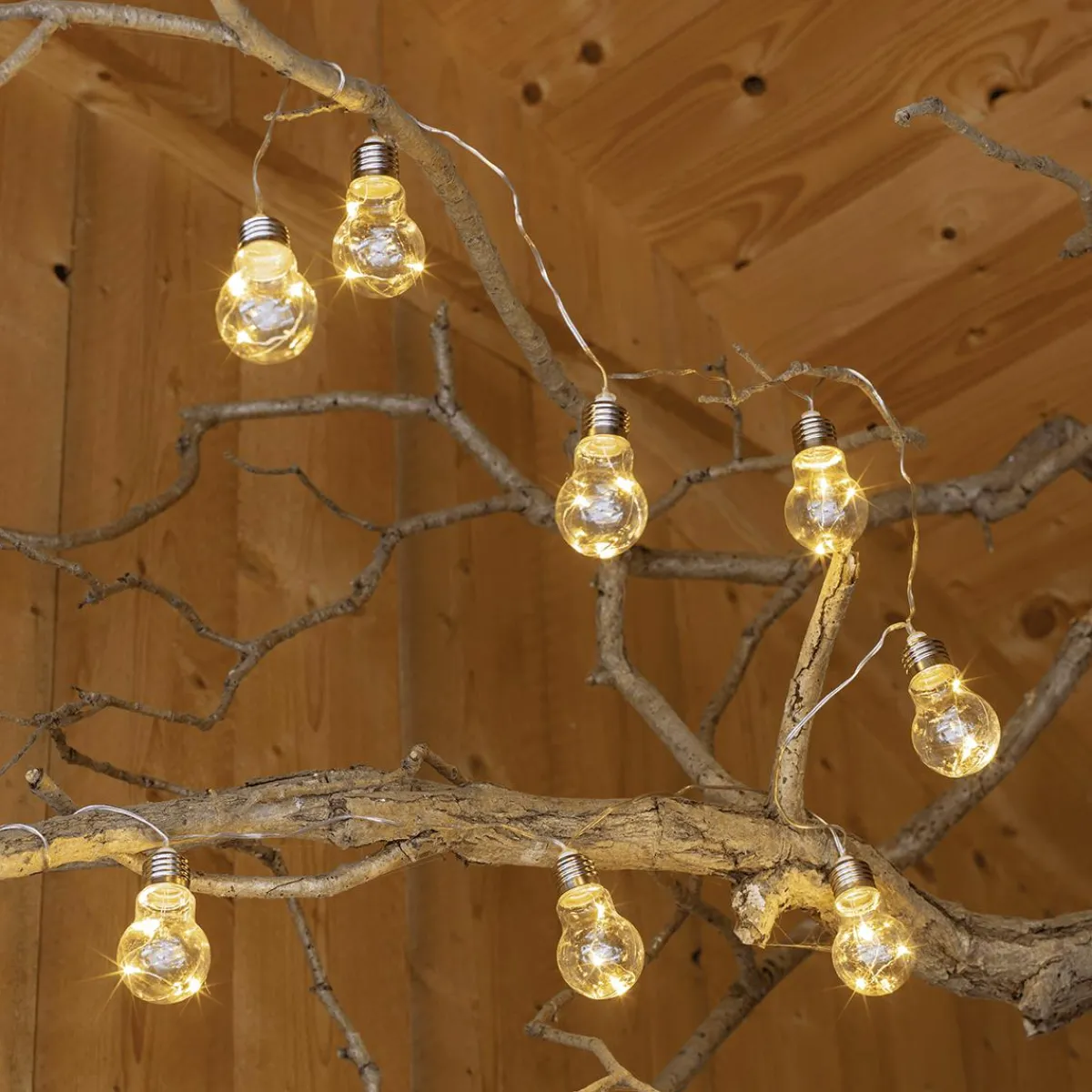 Luz Decorativa|Decoración Temática>DecoWoerner Bombillas Solares Cadena De Luces LED 450 Cm transparente