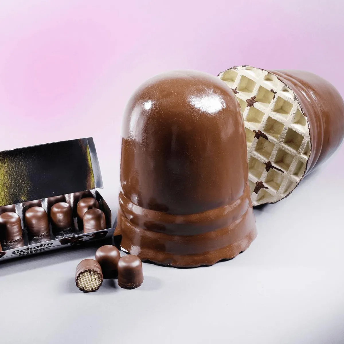 Chupetes Xxl|Chocolate Y Helados>DecoWoerner Bombón Relleno De Merengue XXL Alimento De Imitación 35 Cm marrón
