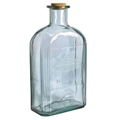 Decoración Temática|Decoración De Otoño>DecoWoerner Botella De Vidrio Decorativa Nostalgic XXL 4,6 L, 39 Cm azul