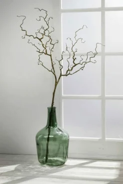 Decoración De Otoño|Macetas Y Artículos De Decoración>DecoWoerner Botella De Vidrio Jarrón De Vidrio 45 Cm verde