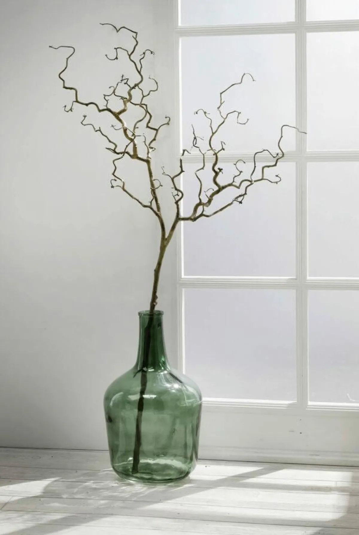 Decoración De Otoño|Macetas Y Artículos De Decoración>DecoWoerner Botella De Vidrio Jarrón De Vidrio 45 Cm verde
