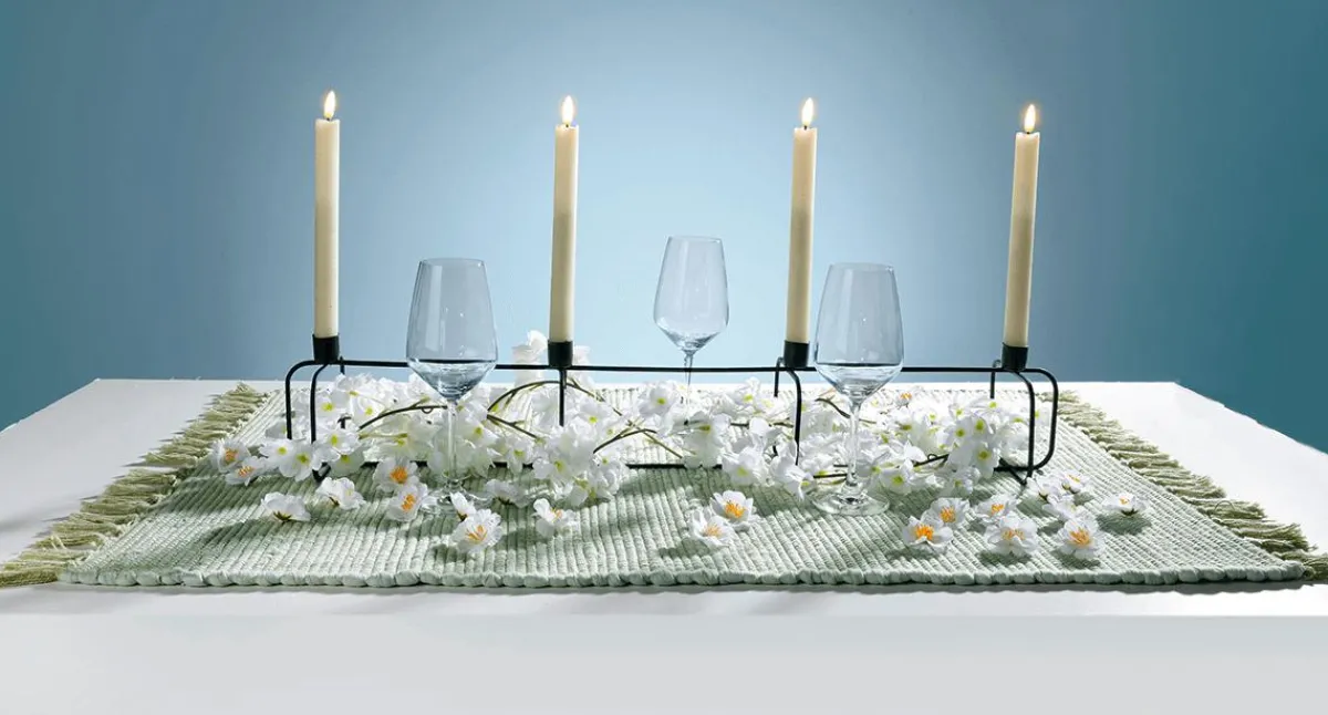 Ayudas Y Herramientas De Decoración|Figuras De Navidad>DecoWoerner Bougeoir Pour 4 Bougies 75 Cm negro