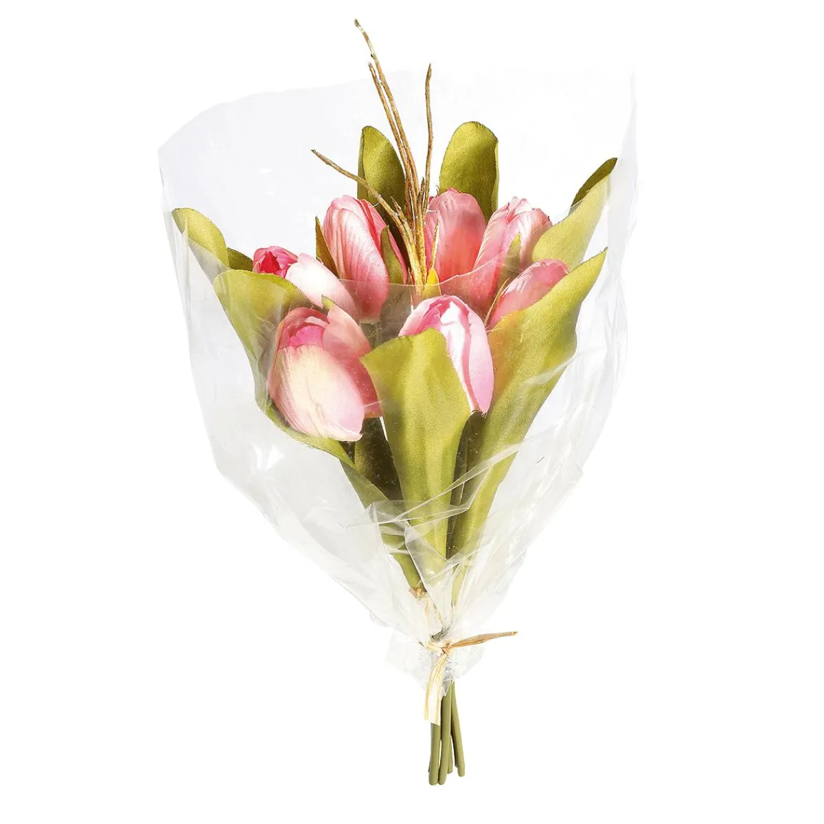 Decoración De Primavera|Ramos Y Coronas De Flores>DecoWoerner Buqué De Tulipanes Artificiales , 30 Cm rosa