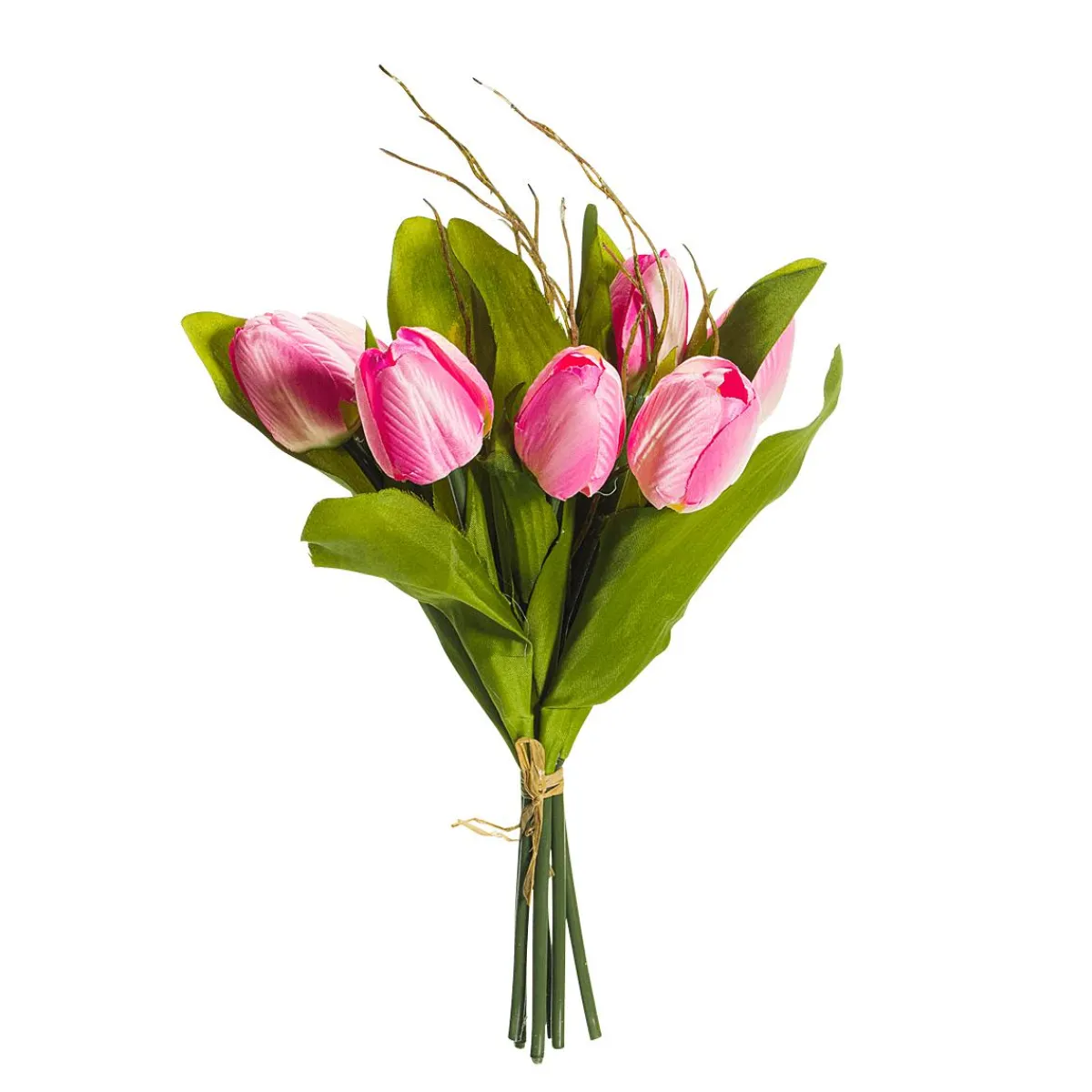 Decoración De Primavera|Ramos Y Coronas De Flores>DecoWoerner Buqué De Tulipanes Artificiales , 30 Cm rosa