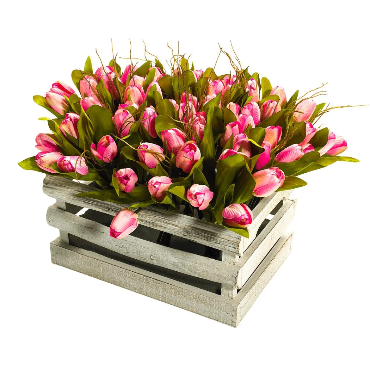 Decoración De Primavera|Ramos Y Coronas De Flores>DecoWoerner Buqué De Tulipanes Artificiales , 30 Cm rosa