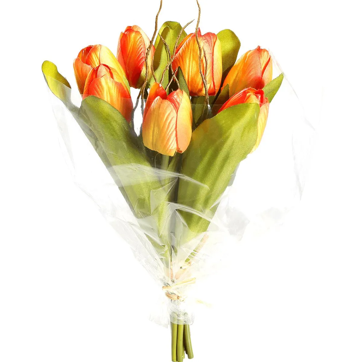 Decoración De Primavera|Flores Artificiales>DecoWoerner Buqué De Tulipanes Artificiales , 30 Cm naranja