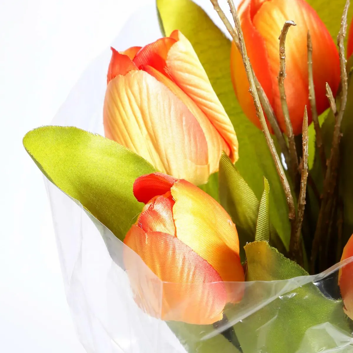 Decoración De Primavera|Flores Artificiales>DecoWoerner Buqué De Tulipanes Artificiales , 30 Cm naranja