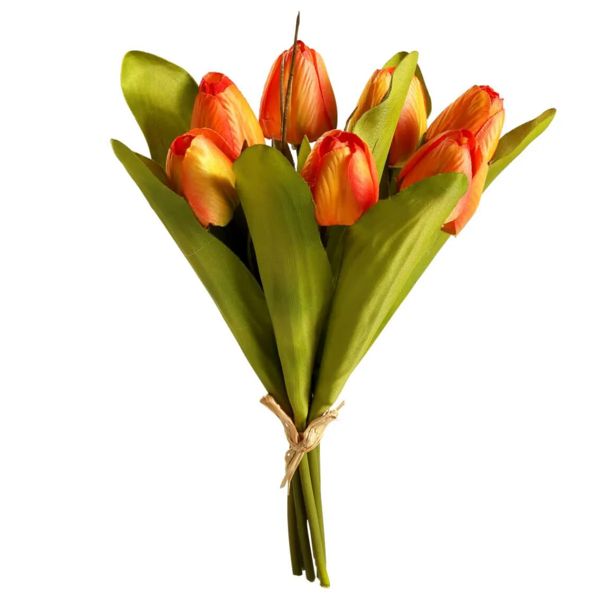 Decoración De Primavera|Flores Artificiales>DecoWoerner Buqué De Tulipanes Artificiales , 30 Cm naranja