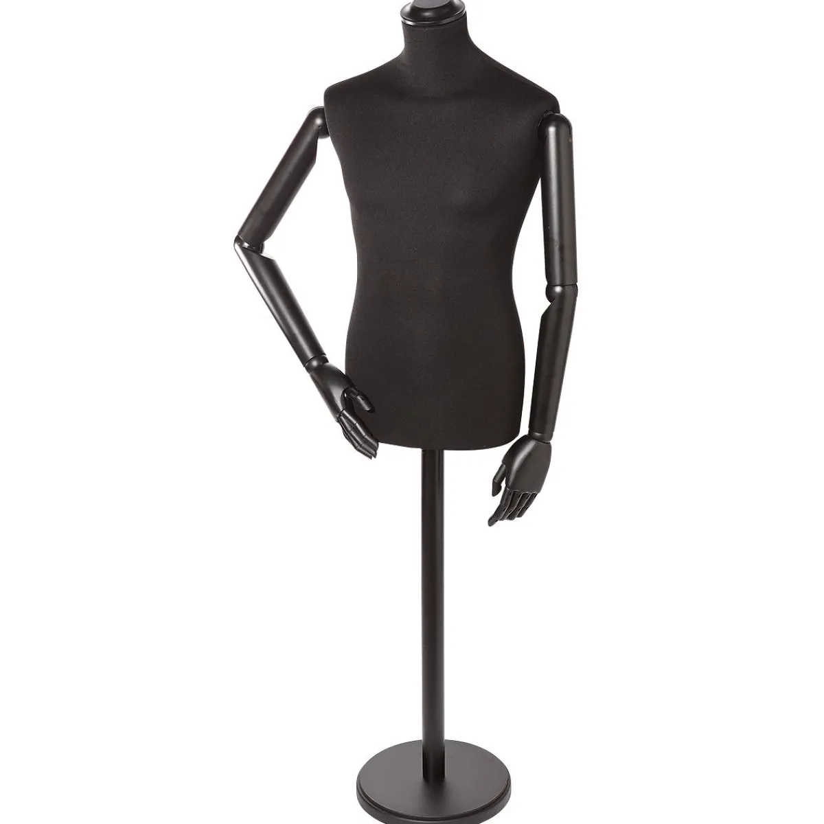 Bustos De Costura>DecoWoerner Busto Masculino Para Sastre, Busto De 76 Cm, / negro
