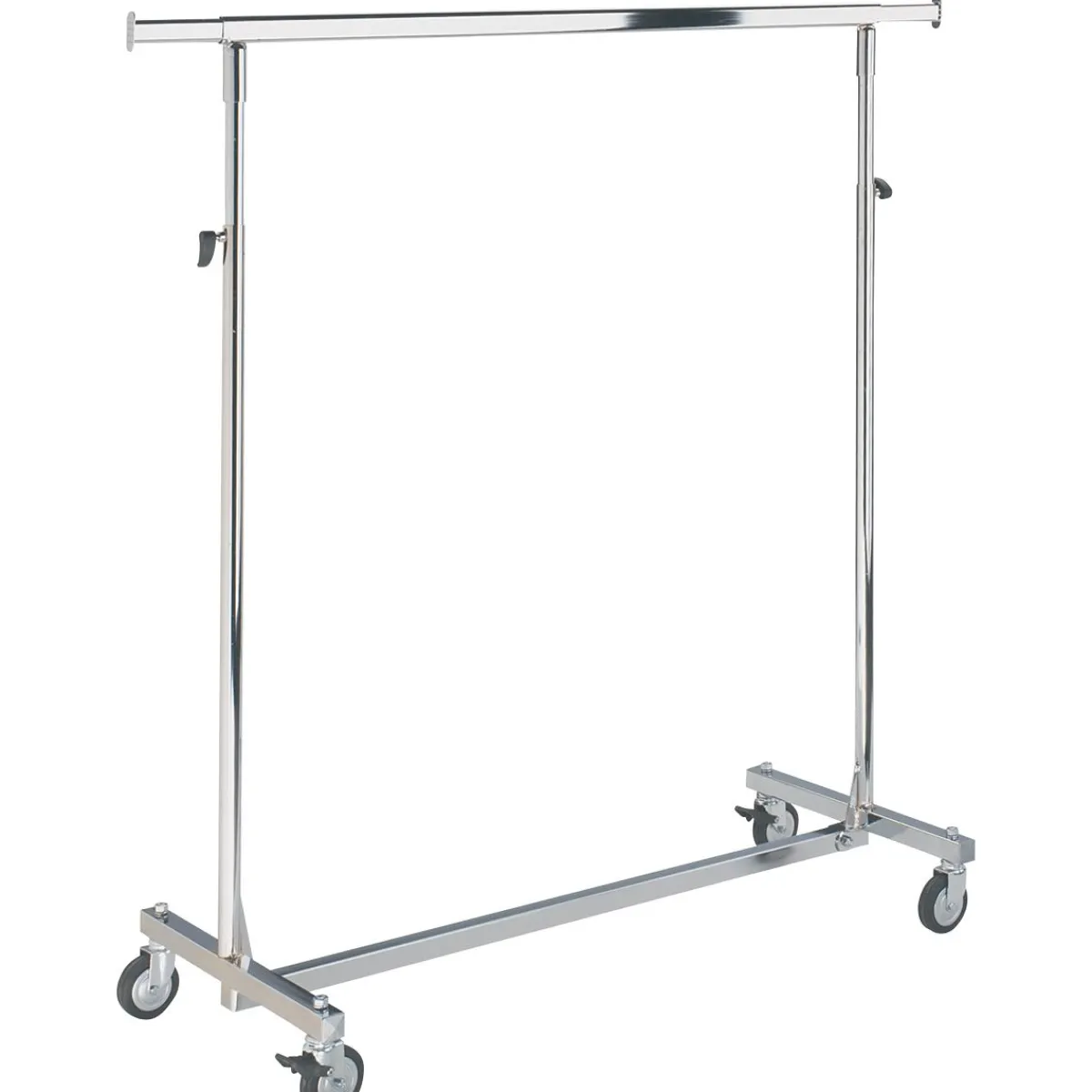 Percheros>DecoWoerner Caballete De Rodillos Plegable, Regulable En Altura, 1 M De Ancho plata