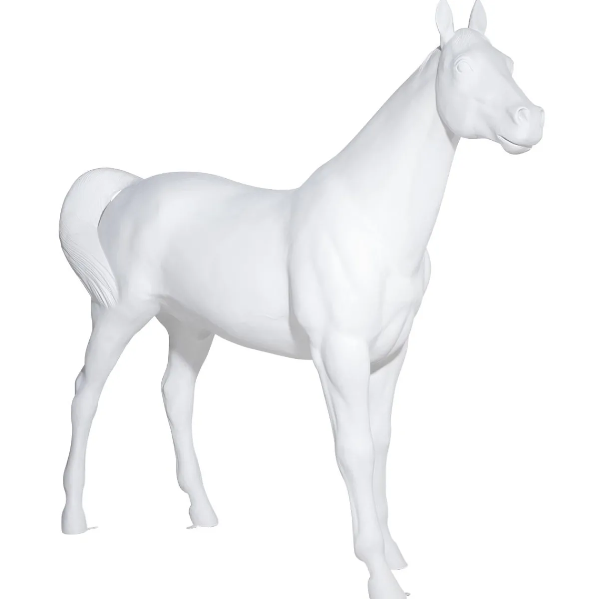 Decoración De Animales>DecoWoerner Caballo Deco 195 Cm De Altura, blanco