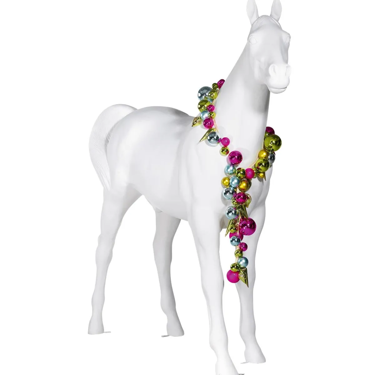 Decoración De Animales>DecoWoerner Caballo Deco 195 Cm De Altura, blanco
