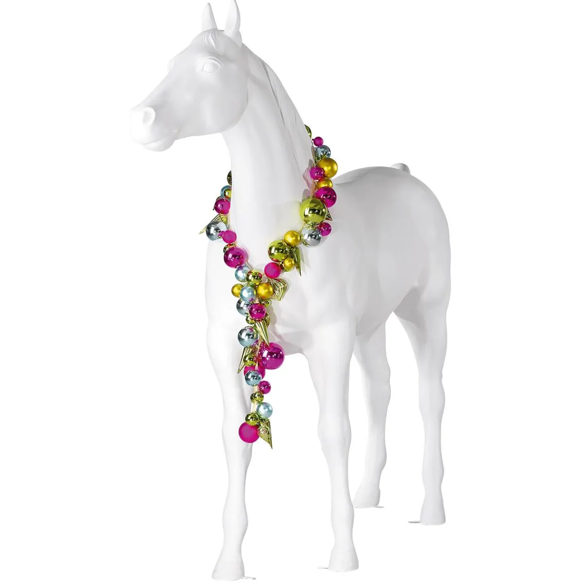 Decoración De Animales>DecoWoerner Caballo Deco 195 Cm De Altura, blanco