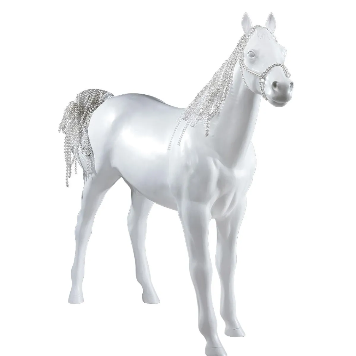 Decoración De Animales>DecoWoerner Caballo Deco 195 Cm De Altura, blanco
