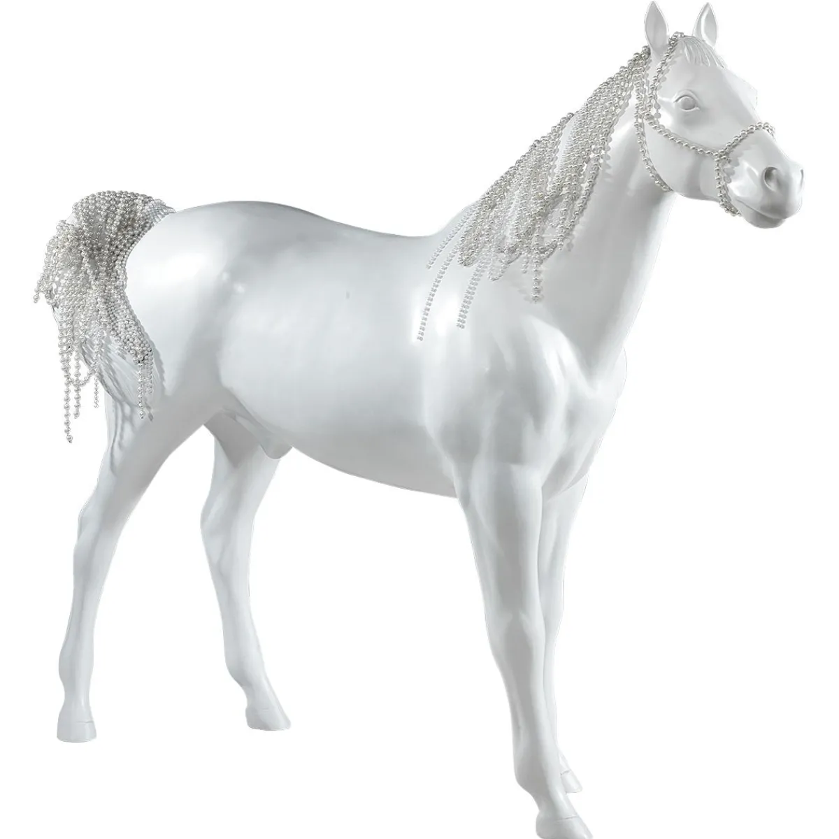 Decoración De Animales>DecoWoerner Caballo Deco 195 Cm De Altura, blanco