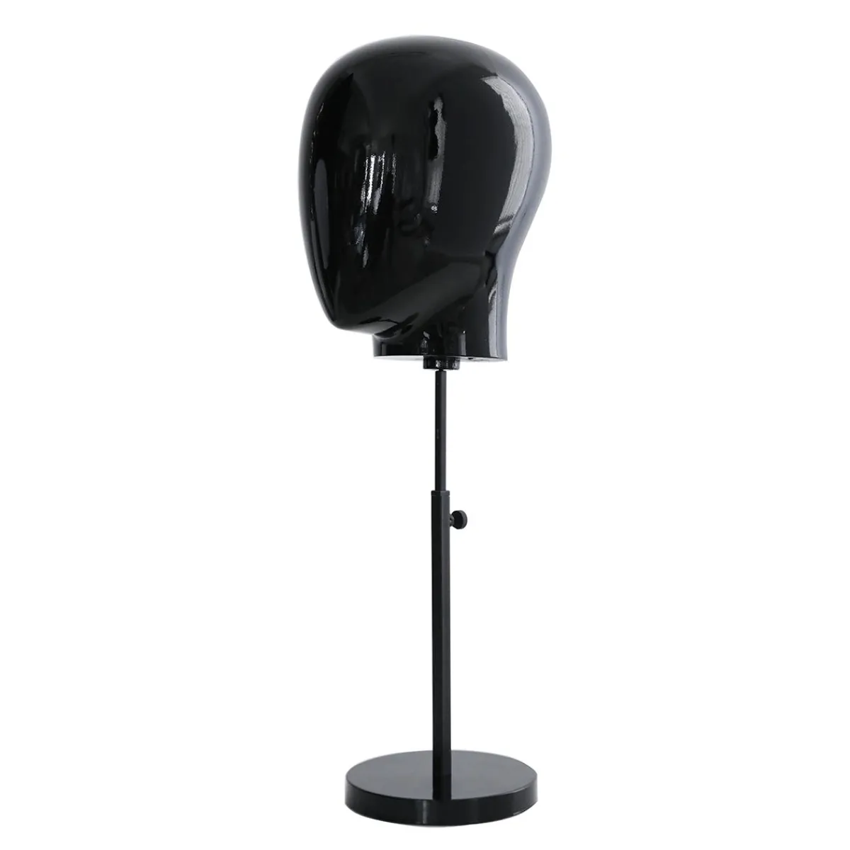 Maniquíes>DecoWoerner Cabeza De Maniquí De Señora Negra Con Soporte 26 X 26 X 40 Cm negro