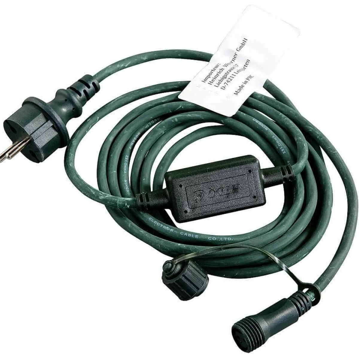 Luces De Navidad>DecoWoerner Cable De Conexión IP44 Para Productos LED Sistema IP67, verde