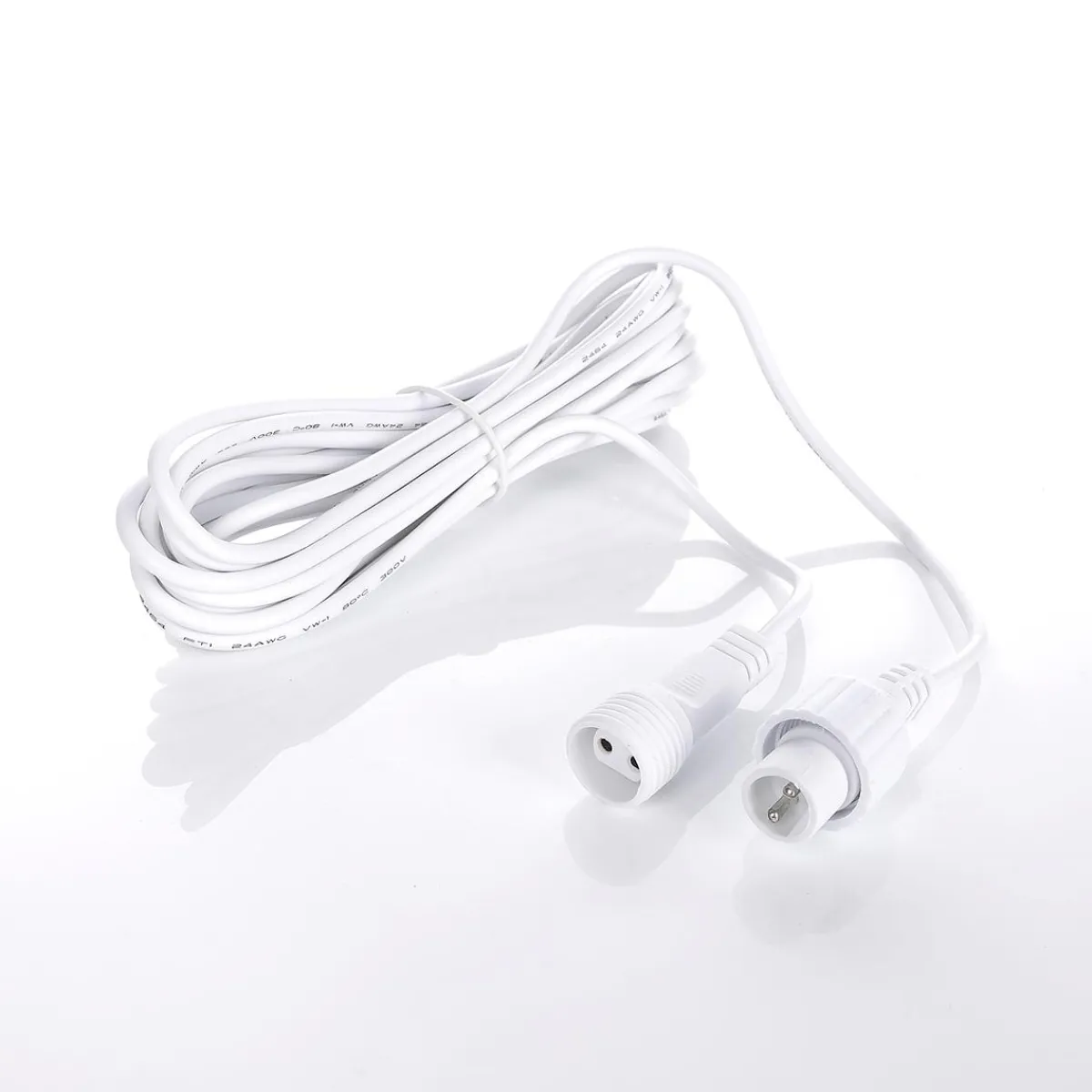 Luces De Navidad>DecoWoerner Cable De Extensión De La Cadena De Luces Cable De Conexión De 500 Cm blanco