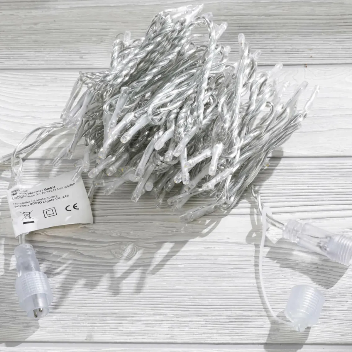 Luces De Navidad>DecoWoerner Cadena De Luces LED Con Tramos Acoplables Para Interiores, 100 LED, 10 M, Sin Cable transparente