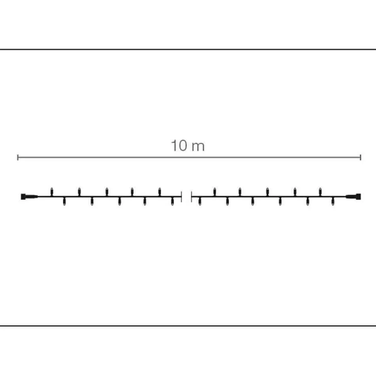 Luces De Navidad>DecoWoerner Cadena De Luces LED Con Tramos Acoplables Para Exteriores IP67, 240 LED, 24 M, Sin Fuente De Alimentación