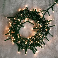 Luces De Navidad>DecoWoerner Cadena De Luces LED Intermitentes Con Temporizador Para Exteriores, 16 M multicolor