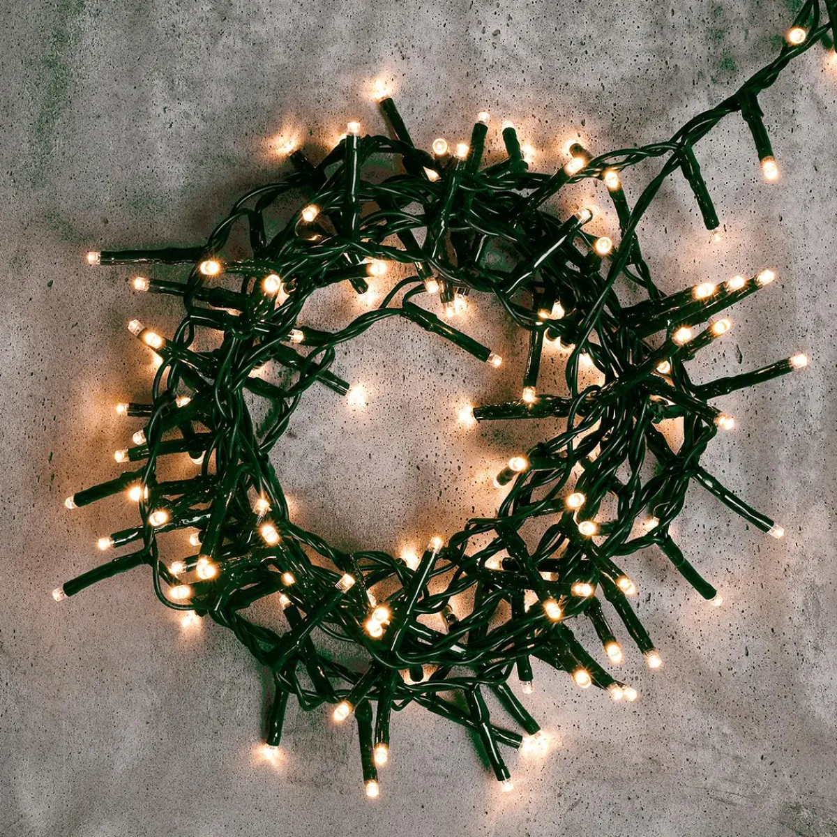 Luces De Navidad>DecoWoerner Cadena De Luces LED Intermitentes Con Temporizador Para Exteriores, 16 M multicolor