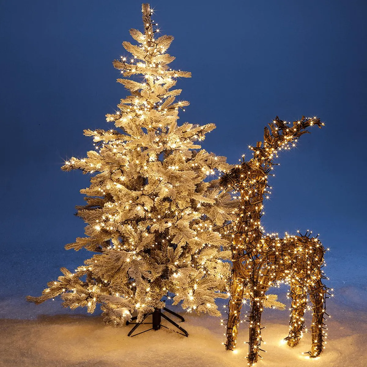 Luces De Navidad>DecoWoerner Cadena De Luces LED Intermitentes Con Temporizador Para Exteriores, 22,5 M multicolor