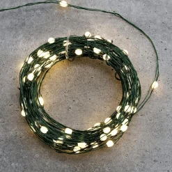 Luces De Navidad>DecoWoerner Cadena De Luces LED XL Con Alambre Para Exteriores, 100 LED, 10 M verde