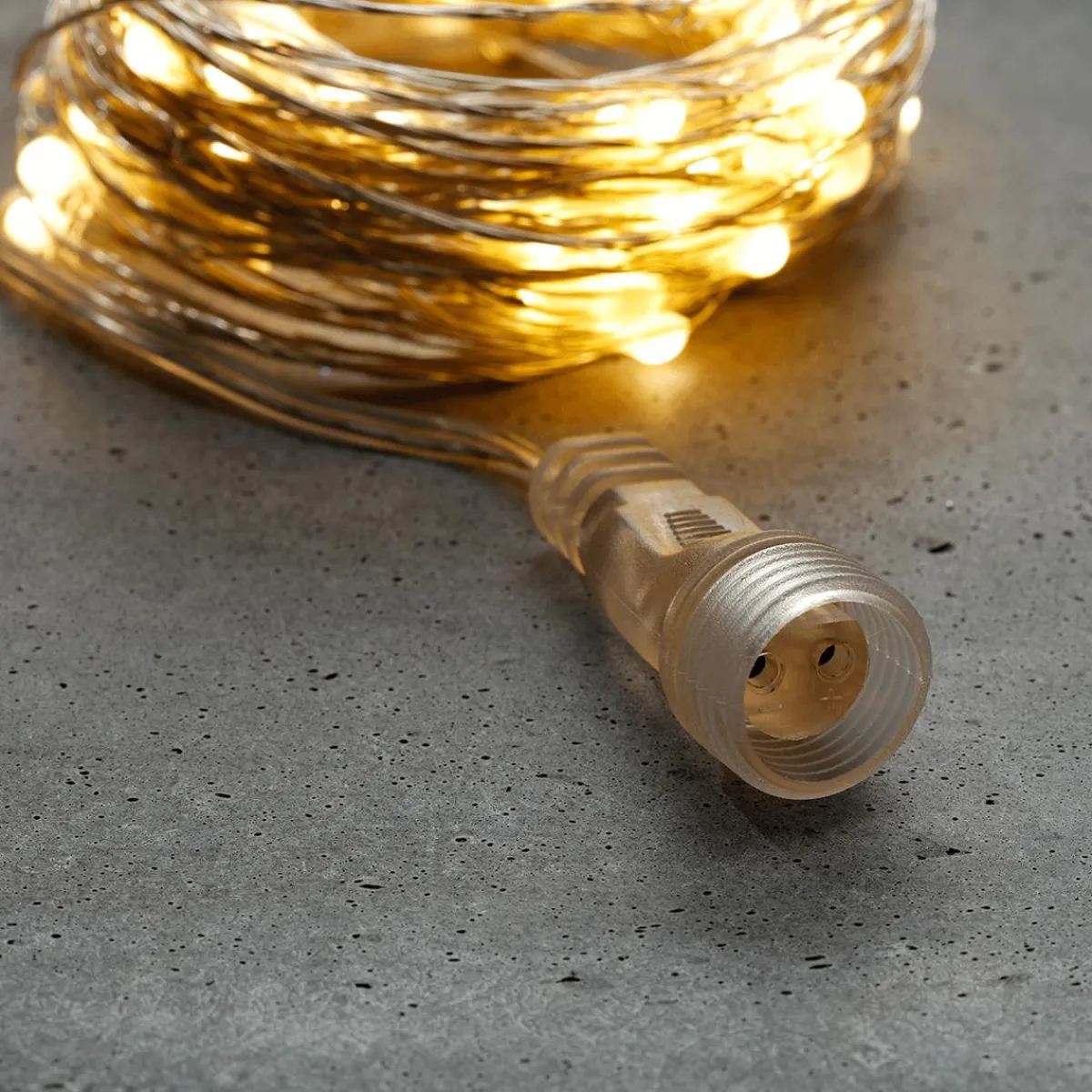Luces De Navidad>DecoWoerner Cadena De Luces LED XL Con Alambre Separable Para Exteriores, 200 LED, Alambre , 20 M plata
