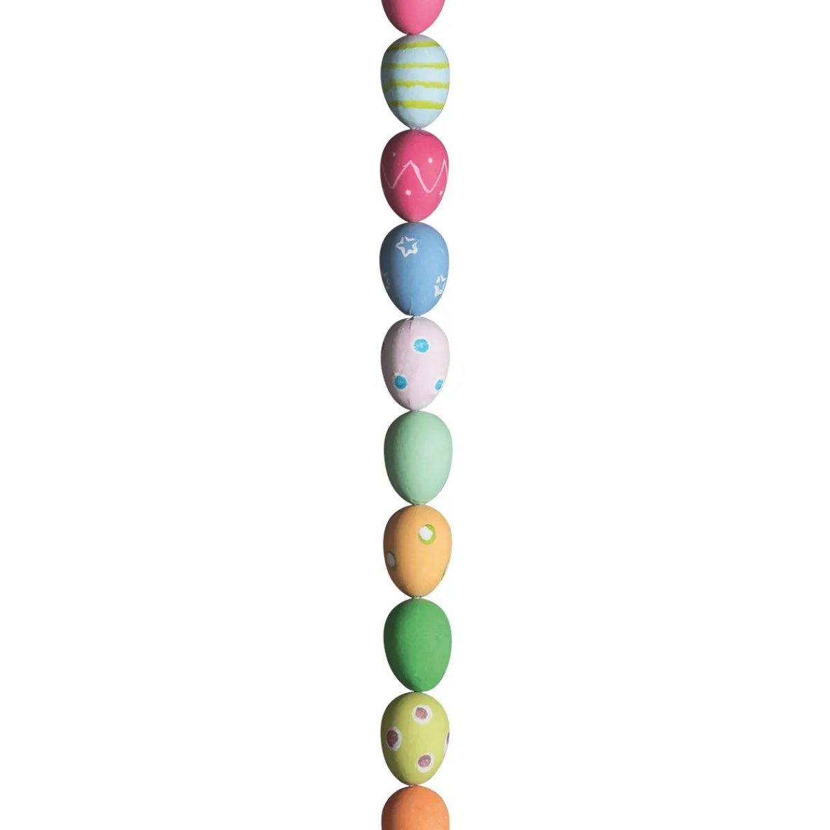 Decoración De Pascua>DecoWoerner Cadena Decorativa Con Huevos De Pascua Coloridos Patrón, 180 Cm multicolor