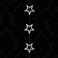 Estrella De Navidad>DecoWoerner Cadena Decorativa De Estrellas Ø 14 Cm, 200 Cm, plata