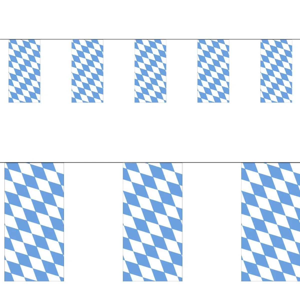 Decoración Temática>DecoWoerner Cadena Para Bandera BAVARIA Ignífuga De 4 M azul